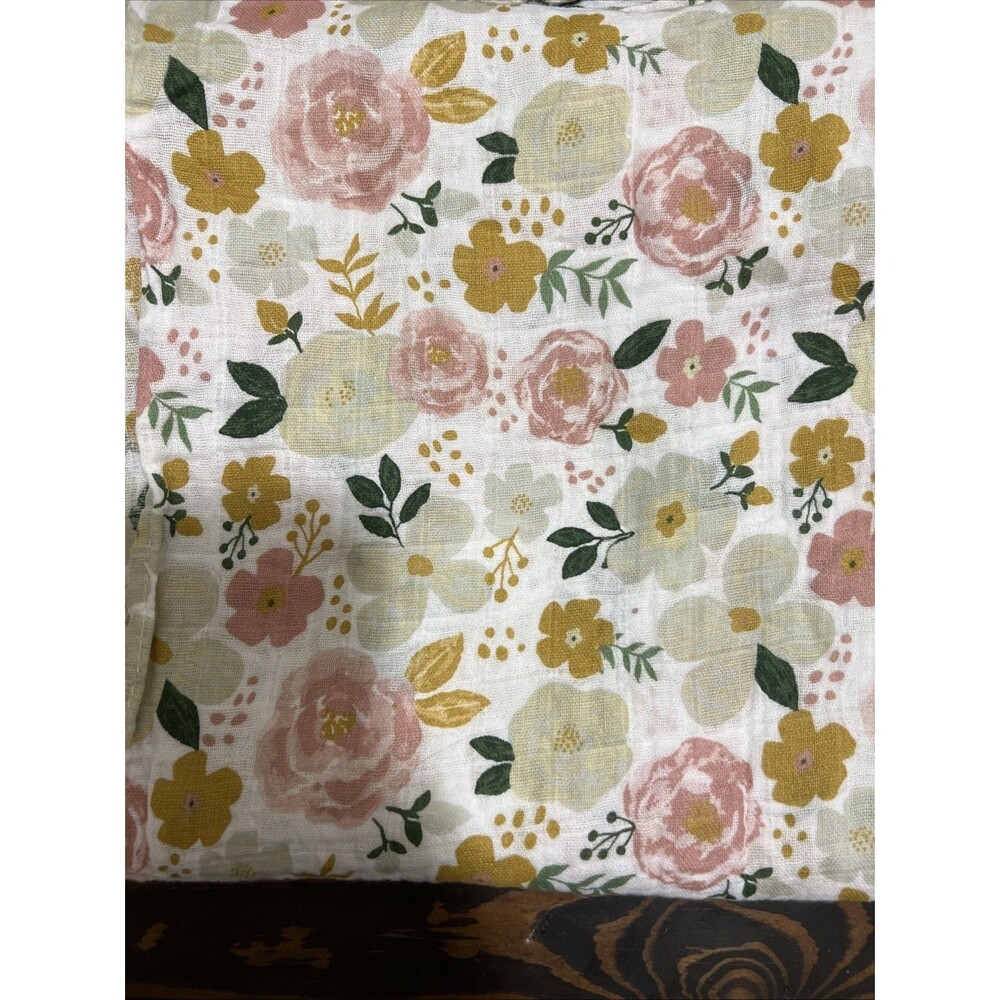 MUDPIE Farmhouse 50 In Square Tablecloth 100% Cotton